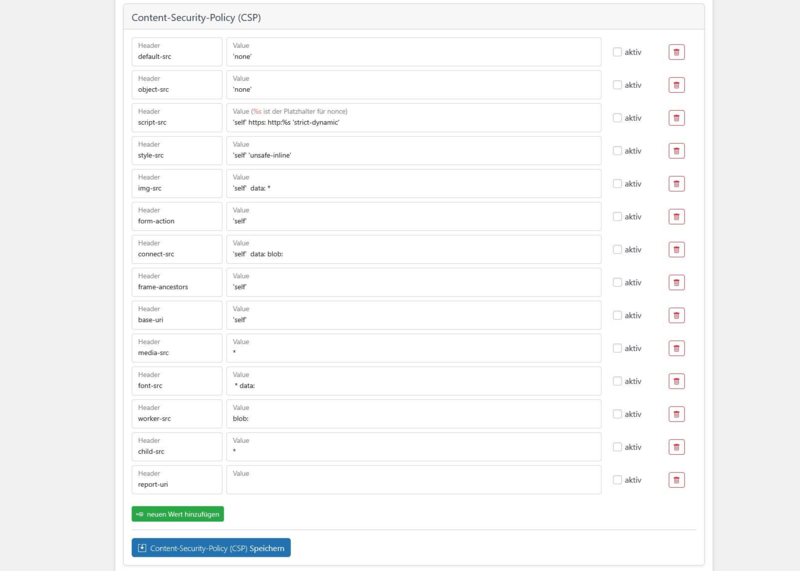  Security Header Plugin