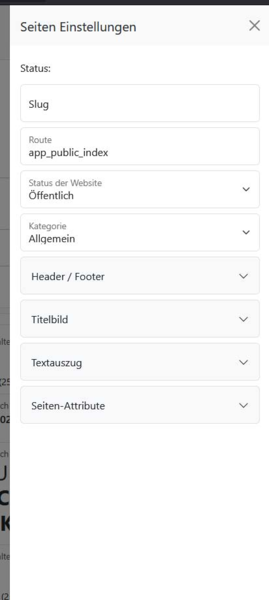  Seiteneinstellungen im Griff