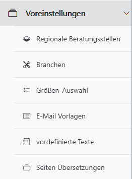  Globale Voreinstellungen verwalten