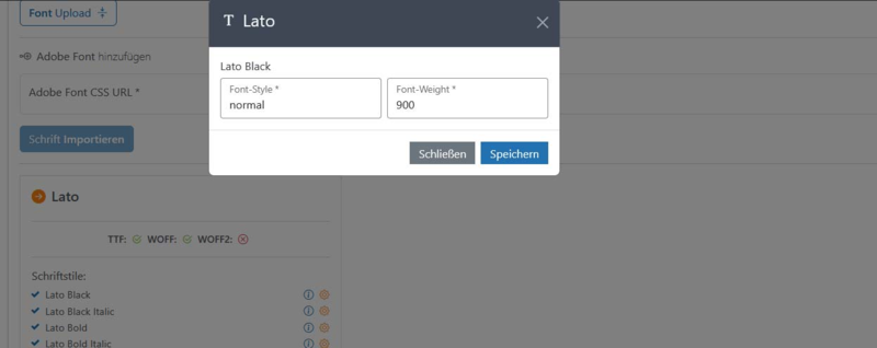  Custom Fonts mit Schriftschnitt-Zuweisung